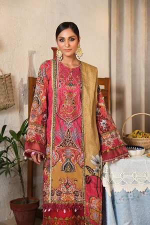ALISA UNSTITCHED EMBROIDERED LAWN SUIT