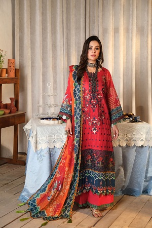 ANNA UNSTITCHED EMBROIDERED LAWN SUIT