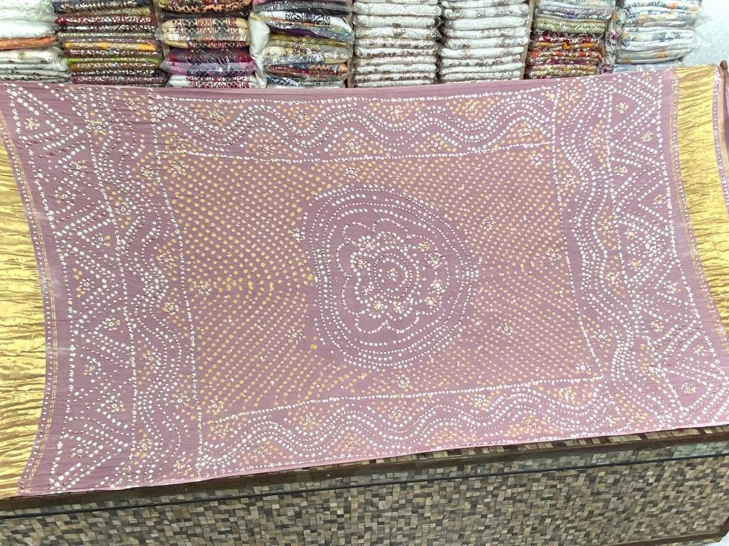 Indian gajji silk chunri with kamdani work dupatta (16)