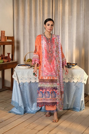 ARINA UNSTITCHED EMBROIDERED LAWN SUIT