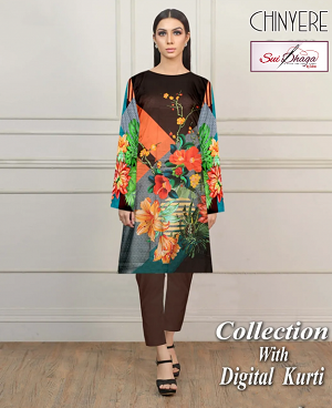 CHINYERE Digital Kurti Summer Collection Lawn